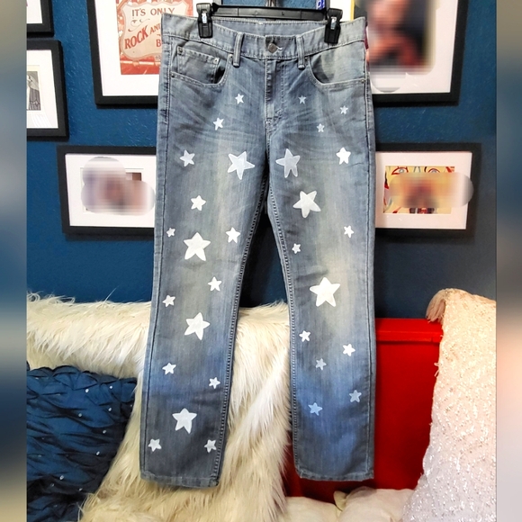 Handpainted 511 Levi's - Picture 1 of 4